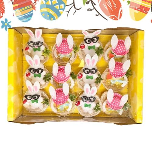 Pretty Osterplüsch, Osterplüschtiere, 12x Spring Decor 12x, Aussehen Von Osterdekorationen Printems Aus Der Realistischen Farm Für Die Gefälligkeiten Des von ycezw