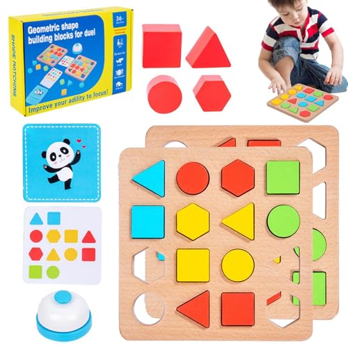 Puzzle mit Farbformen – Sortierbrett aus Holz, Assoziationsspiel für geometrische Formen | Lernpuzzle mit Farbsortierung in Holzform, interaktives Lernspielzeug aus verschiedenen Blöcken Puzzle mit Farbformen – Sortierbrett aus Holz, Assoziationsspiel für geometrische Formen | Lernpuzzle mit Farbsortierung in Holzform, interaktives Lernspielzeug aus verschiedenen Blöcken von ycezw