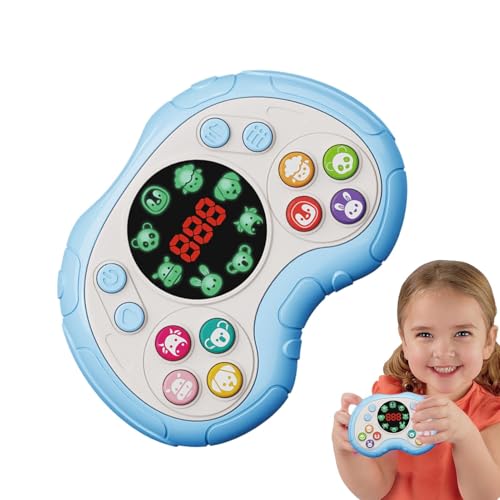 Quick Push Spielkonsole, Speed Push Spielkonsole | Spiel mit verschiedenen Musikblasen mit Früchten | LED-Display sensorische Lernaktivitäten Multiplayer Blasenspiel von ycezw