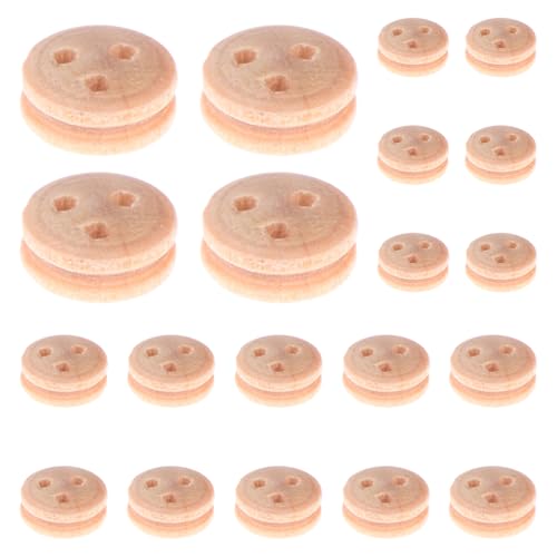 Riemenscheibe Kit Naturholzrollen | 20 Pack tragbare Blöcke mit Polished Finish Perfekt für nautische DIYS, Projekte, Marine-Themen-Modelle, Seilmechanismen und Vintage Maritim von ycezw