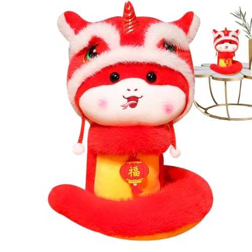 Schlangenpuppe für Urlaubsdekoration Schlangenmaskottchen für Frühlingsfest Schlangen-gepolstertes Spielzeug für Frühlingsveranstaltungen Schlangen-Dekoration 2025 Maskottchen Schlangenhemd Spielzeug von ycezw