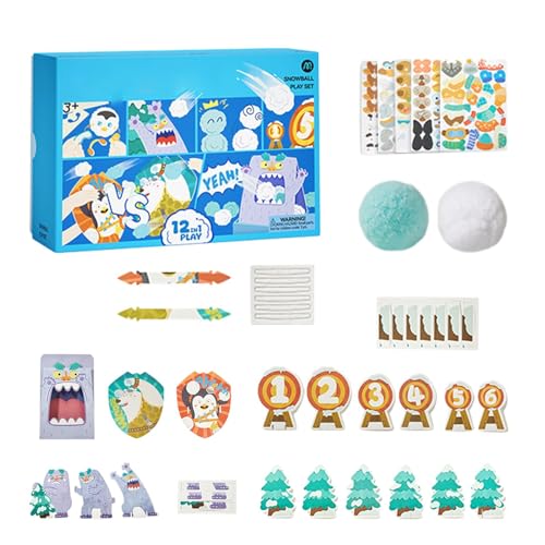 Schneeball Kampfspiel, Schneeball Werfen Spiele - Winterschneeball-Spielzeug | Eltern-Kinder Interaktion Schneeball-Kampfspiel für Kinder von ycezw