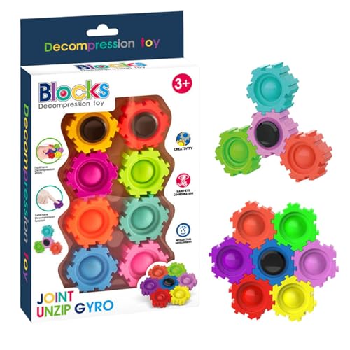 Sensorisches Spielzeug – rotierende sensorische Geräte, Anti-Stress-Fidget-Gadgets, tragbare Fidget-Tools | Tragbares Fidget Gadget zum Zusammenbauen, pädagogisches sensorisches Spielzeug für von ycezw