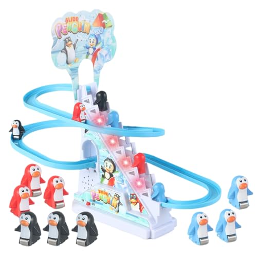 Spielzeug Treppenrutsche Pinguin, Spielzeug Rutsche Pinguin, Kid Roller Coaster Slide mit Musik und LED – Rennspiel für Pinguine, Russisches Bergspielzeug für Geburtstag, Weihnachten Spielzeug Treppenrutsche Pinguin, Spielzeug Rutsche Pinguin, Kid Roller Coaster Slide mit Musik und LED – Rennspiel für Pinguine, Russisches Bergspielzeug für Geburtstag, Weihnachten von ycezw