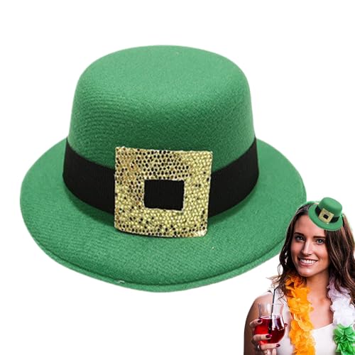 St. Patrick's Day Hut – grünes Oberteil in Form eines festlichen Kostüms, klassischer Stil | Perfektes Accessoire für irische Partys, ideal für Kostüme, Paraden und Mottopartys, bringt einen Hauch von ycezw