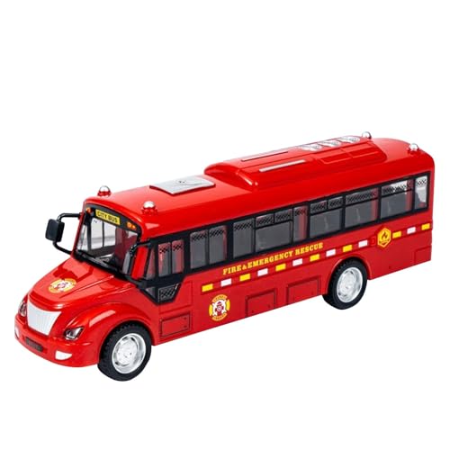Stadtbus-Spielzeug, Bus-Spielzeug für große Städte, Bus, Lernbusse für die Stadt, elektrisches Busspielzeug mit Musik und Licht, Türen zum Öffnen von ycezw