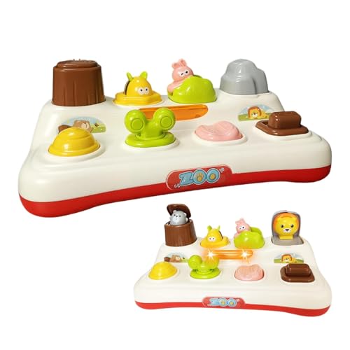 Tier Pop Out Music Toy, Interaktives Pop Out Tier Spielzeug, Interaktive Ursache Effekt Out Spielzeug | Home Color Lernen von ycezw