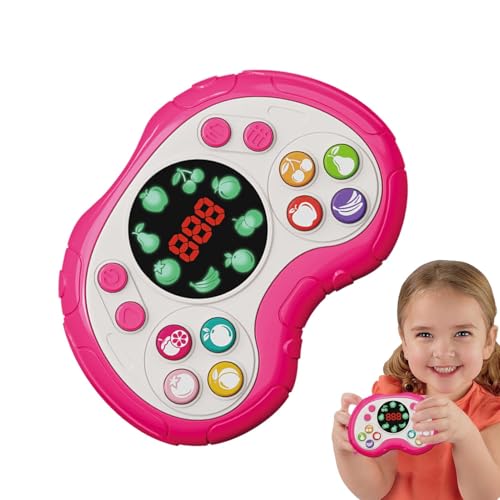 Tragbares Puzzlespiel, schnelles Schieben | Musikblasen-Spiel mit verschiedenen Cartoon-Früchten | LED-Display, sensorische Lernaktivitäten, Multiplayer, Druckblasenspiel von ycezw