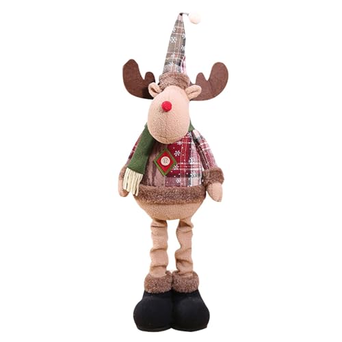 Weihnachtsdekoration Plüschtiere - Schneemann mit Rentieren des Weihnachtsmanns, Plüschtiere mit einziehbaren Beinen | Niedliches Plüschkissen für Kinder-Plüschregale Weihnachtsdekoration Plüschtiere - Schneemann mit Rentieren des Weihnachtsmanns, Plüschtiere mit einziehbaren Beinen | Niedliches Plüschkissen für Kinder-Plüschregale von ycezw