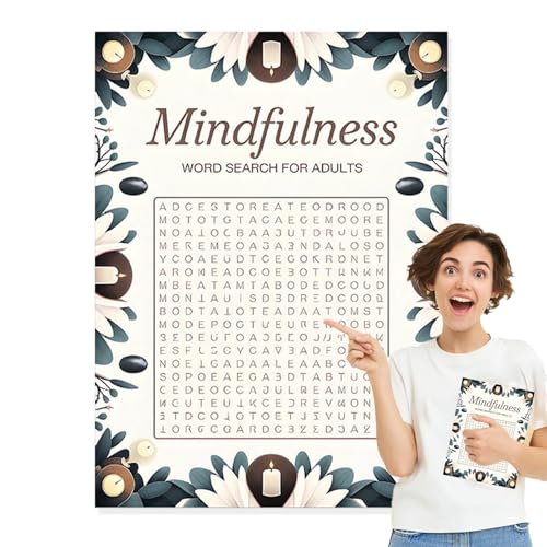 Word Research Spiele für Adults - Smart Puzzles Buch, Gehirnoperationen, Anti-Stress-Aktivität | Training Games Notebook, um Gedächtnis zu verbessern und Spaß in jedem Alter zu haben von ycezw