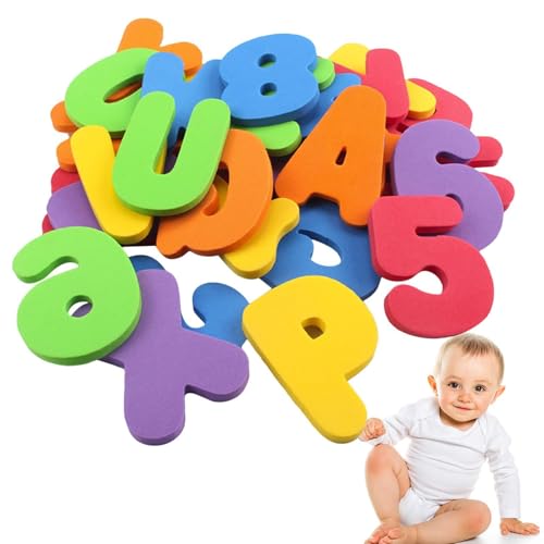 Ycezw Alphabet Bath Toys – 36 Stück Bath Letters Foam, Fun Alphabet Buchstaben und Zahlen – bunt, pädagogisch & lustig, b,c Foam Bath & Shower Toys für 1-3 Babys & Kleinkinder Ycezw Alphabet Bath Toys – 36 Stück Bath Letters Foam, Fun Alphabet Buchstaben und Zahlen – bunt, pädagogisch & lustig, b,c Foam Bath & Shower Toys für 1-3 Babys & Kleinkinder von ycezw