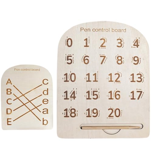 ycezw Alphabet-Durchzeichnungstafel,Buchstaben-Durchzeichnungstafel | Nummern-Tracing-Board, Buchstaben-Tracing-Sensorblock | Schreiben Lernen im Vorschulklassenzimmer, EIN Muss für Kinder ab 3 von ycezw