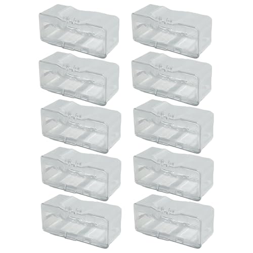 ycezw Anzeige des Geformten Autos, 1/64 Display Case | Veranstalter Von 1/64 Skala Rennspielzeug, Set Von Display -Spielzeug -Display -Boxen Mit 10 Mit Easternabdeckung von ycezw