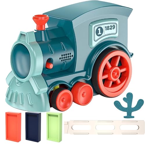ycezw Automatisches Zugspielzeug, automatischer Zug,Lustige Züge mit Musik - Kinderspiele Stapelbarer Spielzeugzug Kreatives Spiel mit Musik und Licht für Mädchen im Alter von 3 bis 12 Jahren von ycezw