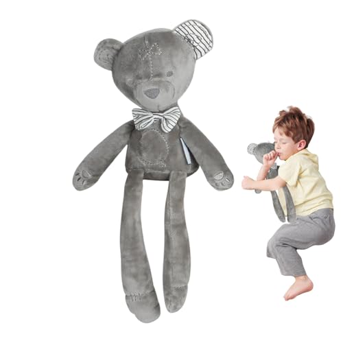 ycezw - Beruhigendes Kuscheltier für Babys, Teddybär, Teddybär, Plüschkissen, Teddybär mit Schleife | Bequemes Cartoon-Plüschtier für Mädchen ycezw - Beruhigendes Kuscheltier für Babys, Teddybär, Teddybär, Plüschkissen, Teddybär mit Schleife | Bequemes Cartoon-Plüschtier für Mädchen von ycezw