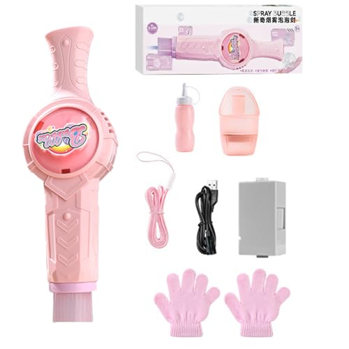 ycezw Blasenbläser, Elektrischer Outdoor Blasenmaschine, wiederaufladbare Outdoor-Spiel Interaktives Spielzeug Für Kinder Erwachsene Geburtstag Hochzeit Party Zubehör von ycezw