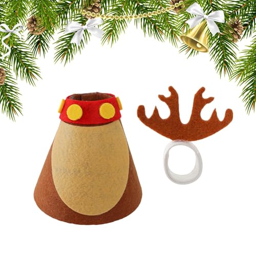 ycezw Büro Tier Outfits | 18 Zentimeter Weihnachtskostüm für Schreibtisch Figur,Mini Kleider Deko Set Für Terrasse Kamin Wohnzimmer | Lehrer Studenten Büros Kollegen von ycezw