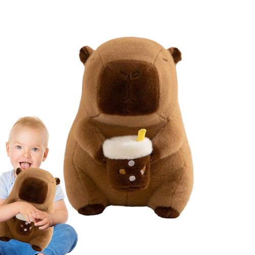 ycezw Capybara Plüschtier, Capybara Plüschtier, niedliches Capybara Plüschtier, niedliches Capybara-Plüschkissen, Capybara-Plüschtier, weiche Capybara-Tiere, Plüschspielzeug für Komfort und von ycezw