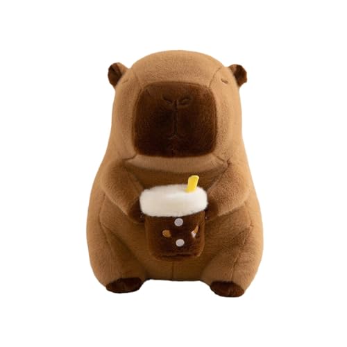 ycezw Capybara Plüschtier, Capybara aus Plüsch, niedliches Capybara Plüschtier, niedliches Capybara-Plüschkissen, Capybara-Plüschtier, weiche Capybara-Tiere, Plüschspielzeug für die von ycezw