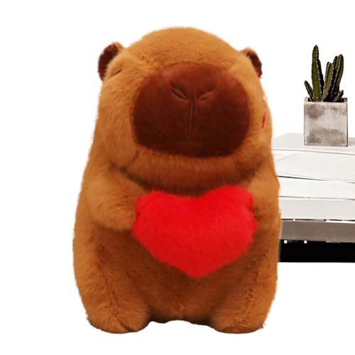 ycezw Capybara aus Plüsch, Capybara aus Plüsch zum Valentinstag, Capybara – Valentinstag-Tier, weiches und entzückendes Plüschspielzeug für ycezw Capybara aus Plüsch, Capybara aus Plüsch zum Valentinstag, Capybara – Valentinstag-Tier, weiches und entzückendes Plüschspielzeug für von ycezw