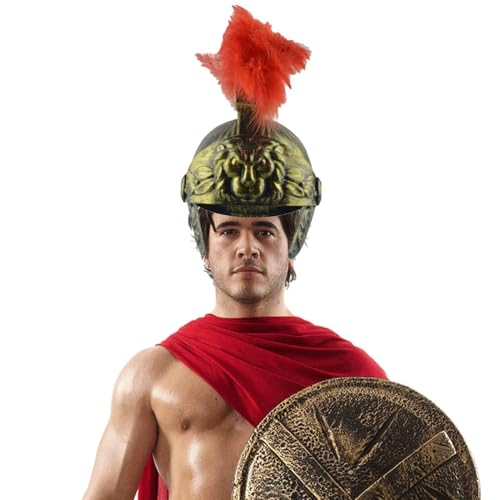 ycezw Centurion-Helm – Helme mit Wangenschutz, römische Rüstung goldfarben | Antiker Kriegerhelm, historisches Zubehör für Verkleidung, Rollenspiel und Themenpartys ycezw Centurion-Helm – Helme mit Wangenschutz, römische Rüstung goldfarben | Antiker Kriegerhelm, historisches Zubehör für Verkleidung, Rollenspiel und Themenpartys von ycezw