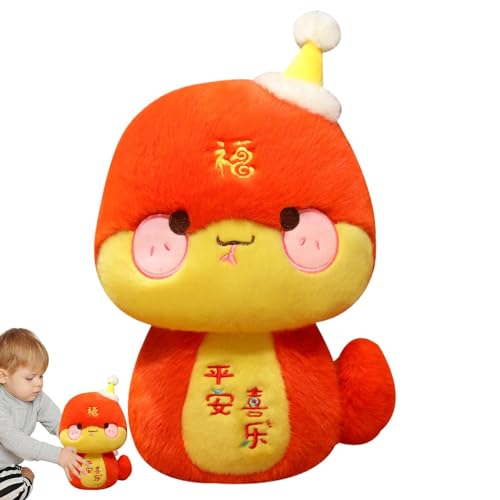 ycezw Chinesische Schlange, Plüschtier Schlange Maskottchen - Plüsch Silvester Schlange Plüschtier Schlange, Chinesische Neujahrsdekoration, Silvester Schlangenspielzeug ycezw Chinesische Schlange, Plüschtier Schlange Maskottchen - Plüsch Silvester Schlange Plüschtier Schlange, Chinesische Neujahrsdekoration, Silvester Schlangenspielzeug von ycezw