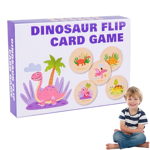 ycezw Das Spiel Übereinstimmt Mit Erinnerung, Passendes Speicherspiel, Interactive Memory Chess Toy - Logisches Denken Ply, Bildungsspielzeug des Dinosauriermodells Für Kinder 3 Jahre Alt Und Mehr von ycezw