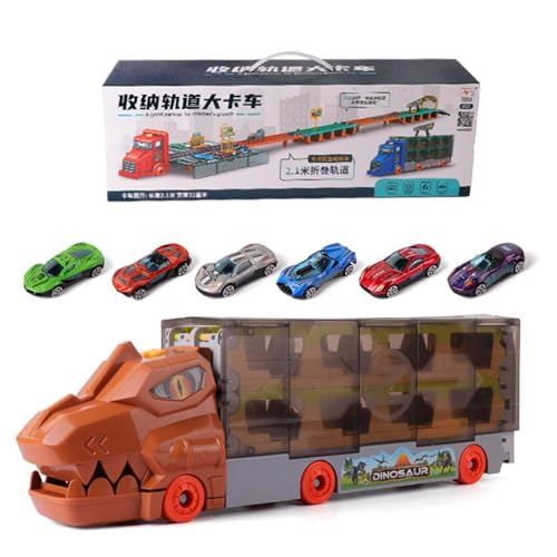 ycezw Dinosaurier-Autotransport, Dinosaurier-Spielzeugauto - Klappbares LKW-Autospielzeug - Transport-Träger-LKW, Trägerfahrzeuge verfolgen Spielzeug für Kleinkind-Spielzeug ycezw Dinosaurier-Autotransport, Dinosaurier-Spielzeugauto - Klappbares LKW-Autospielzeug - Transport-Träger-LKW, Trägerfahrzeuge verfolgen Spielzeug für Kleinkind-Spielzeug von ycezw