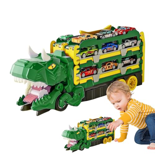 ycezw Dinosaurier -LKW -Spielzeug, Dinosauriertransportwagen, Faltbares Fahrzeugspielzeug Dinosaurier -Transportwagen - Transformation De Passe De Vécale De L'élés ycezw Dinosaurier -LKW -Spielzeug, Dinosauriertransportwagen, Faltbares Fahrzeugspielzeug Dinosaurier -Transportwagen - Transformation De Passe De Vécale De L'élés von ycezw