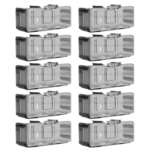 ycezw Display für Autos, Modell Öl, geformte Autos, Organizer für Rennspielzeug im Maßstab 1/64 | Set von 10 Blätter-Displayboxen mit Abdeckung von ycezw