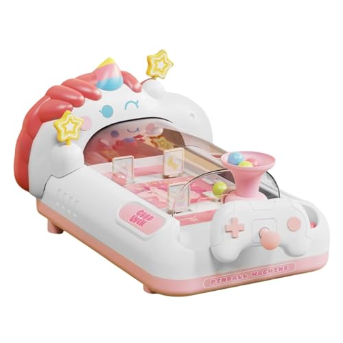 ycezw Flipper-Spiel für – Flipper für Miniatur-Flipper, Marmor-Spiel-Arcade-Maschine mit verschiedenen Aufkleberzielen, Musik und Lichtern, Cheva-Spielmaschine ycezw Flipper-Spiel für – Flipper für Miniatur-Flipper, Marmor-Spiel-Arcade-Maschine mit verschiedenen Aufkleberzielen, Musik und Lichtern, Cheva-Spielmaschine von ycezw