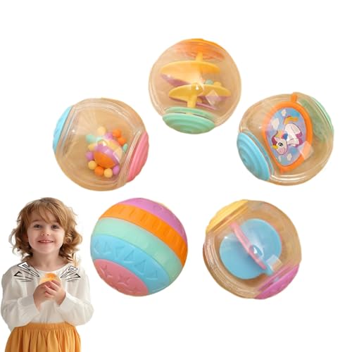 ycezw Griffball für Sensorische Rattle, einfache Griffkugel, interaktives Spielzeug, weiche Palme, Spielball für Kinder von ycezw
