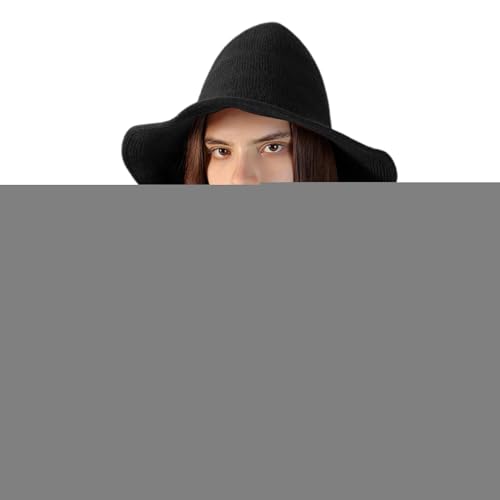 ycezw Hexenhüte für Frauen – spitzer Hut mit Hexe, gestrickt, für Damen | Cosplay-Kopfschmuck, atmungsaktiv, Partyzubehör für Kostüm, Männer, Frauen, Erwachsene, Spukhaus von ycezw
