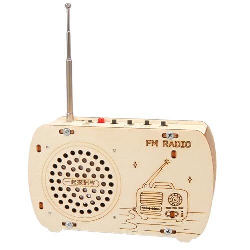 ycezw Holzradio Sets - Stromkreis Bauen, Kreatives Elektrokit | Interaktives STEM Lernprojekt Für Kinder, Lehrreiches Radiomodell Bastelset Für Mädchen Elektronik Hobby Entdeckung ycezw Holzradio Sets - Stromkreis Bauen, Kreatives Elektrokit | Interaktives STEM Lernprojekt Für Kinder, Lehrreiches Radiomodell Bastelset Für Mädchen Elektronik Hobby Entdeckung von ycezw