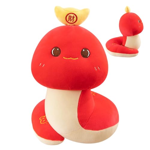 ycezw Jahr der Schlange, Plüsch, Schlange für Frühling, weiches Plüschspielzeug aus Plüsch, Plüsch, Dekoration für chinesisches Maskottchen, Spielzeug aus Plüsch von ycezw