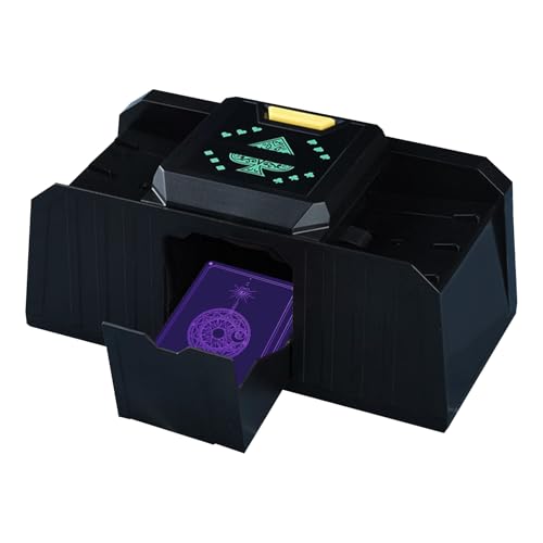 ycezw Kartenmixer, Automatikkartenmixer | 2 -Storey Automatic Cards Mixer | Automatischer 2 -Level -Kartenmixer Für Spiele, Poker, Blackjack, Texas Hold'em von ycezw