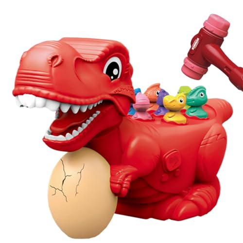ycezw Kinder Hämmern Spielzeug, Schlachtspiel | Dinosaurier Lernspielzeug mit Ton und,Feinmotorisches Spielzeug mit kleinen Dinosaurier für frühes Lernen, lustige Aktivitäten von ycezw