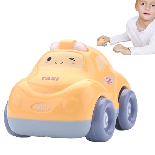 ycezw Kinder Pull-Back,Pull-Zurück - Kleine Feuerwehrauto | Pullback and Go Auto Spielzeug, Auto Spielzeug für Kleinkinder, Pullback Auto Spielzeug, kleines Feuerwehraut-Taxispielzeug für Geburtstag von ycezw