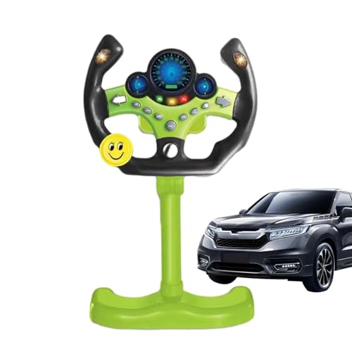 ycezw Lenkradspielzeug, Fahrspielzeug am Lenkrad, simuliertes Fahrspielzeug mit Licht, Musik und Sound | Tragbarer Fahrkontroller für und Mädchen von ycezw