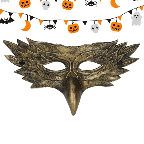 ycezw Maskerade Maske für Frauen | Party Gesicht Adler Maske Rollenspiel Halloween Maske - Halloween Kostüm Gesichtsmaske für Halloween, Kostümpartys von ycezw