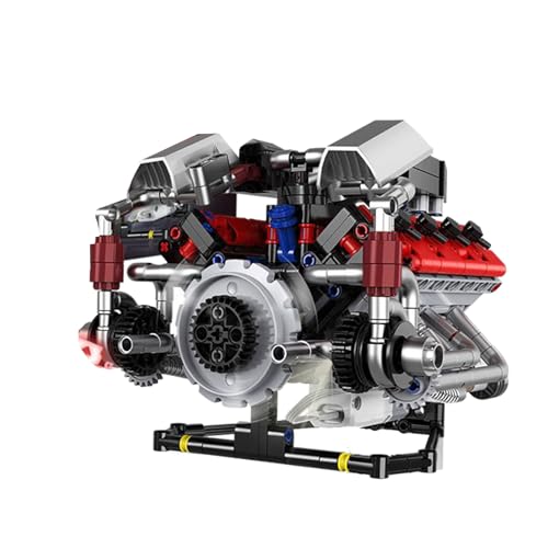 ycezw Motormodellbausatz, funktionierende Motorstatue mit Sound, Baustein-Sets mit LED-Lichtern, Fernbedienung, Schreibtisch, Sammlerstück für Klassenzimmer, Hobby, Display, Arbeitsplatz, Zuhause ycezw Motormodellbausatz, funktionierende Motorstatue mit Sound, Baustein-Sets mit LED-Lichtern, Fernbedienung, Schreibtisch, Sammlerstück für Klassenzimmer, Hobby, Display, Arbeitsplatz, Zuhause von ycezw