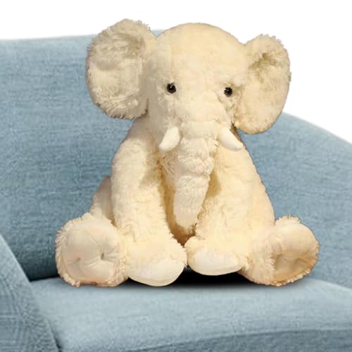 ycezw Plüsch-Elefant | weich und bequem, Schlafbegleiter, Elefantenspielzeug, niedliche Plüschdekoration für fantasievolles Spielen ycezw Plüsch-Elefant | weich und bequem, Schlafbegleiter, Elefantenspielzeug, niedliche Plüschdekoration für fantasievolles Spielen von ycezw