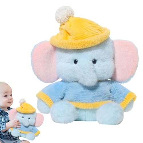ycezw Plüschtier, Elefantenpuppe, Zootiere, 27,9 cm (11 Zoll), simuliertes Elefantentier für Kinder, Tierliebhaber von ycezw