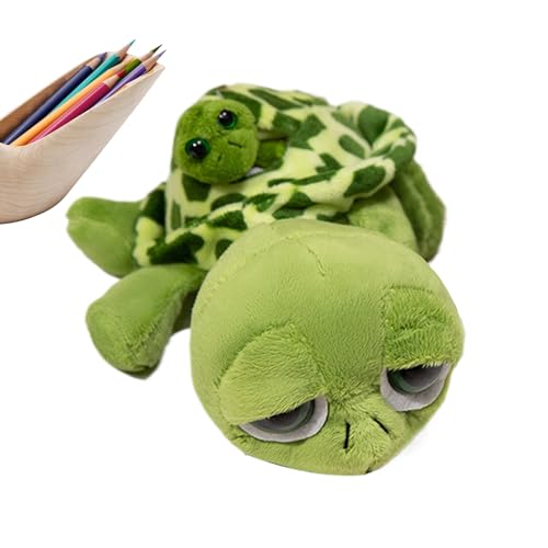 ycezw Plüschtier – weiche Plüschpuppe, lustiges Tierkissen | Bequemer Planz mit einer schwammigen Textur, eine flauschige Schildkröte, dekorativ, für das Schlafzimmer oder Kinderzimmer von ycezw