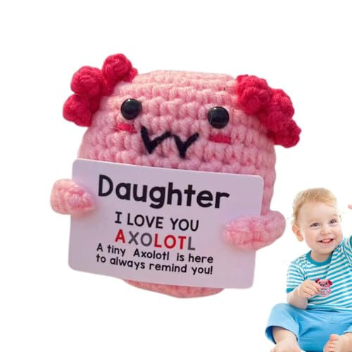 ycezw Positive Tiere - Positive Häkeltiere, Ermutigungsunterstützungspuppe | Lustige Strickpuppe, süße emotionale Unterstützungspuppe mit positiver Karte zum Geburtstag ycezw Positive Tiere - Positive Häkeltiere, Ermutigungsunterstützungspuppe | Lustige Strickpuppe, süße emotionale Unterstützungspuppe mit positiver Karte zum Geburtstag von ycezw