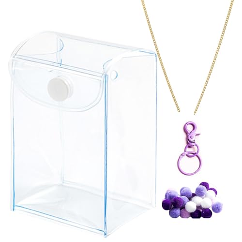 ycezw Puppenaufbewahrungstasche, Figurenschaukasten, Aufbewahrungstasche für Sammelpuppen, multifunktionale Taschen, transparent und leicht, PVC-Kette für Puppen, Schlüsselanhänger-Tasche bzw ycezw Puppenaufbewahrungstasche, Figurenschaukasten, Aufbewahrungstasche für Sammelpuppen, multifunktionale Taschen, transparent und leicht, PVC-Kette für Puppen, Schlüsselanhänger-Tasche bzw von ycezw