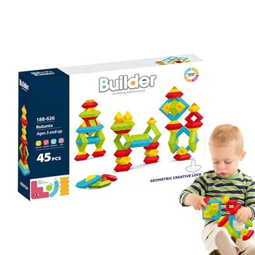 ycezw Pyramide aus Bausteinen, Pyramide zum Stapeln | Lernbausteine für Kleinkinder – stapelbares Konstruktionsspielzeug, sensorisches Spielzeug für 3 bis 5 Jahre, von ycezw