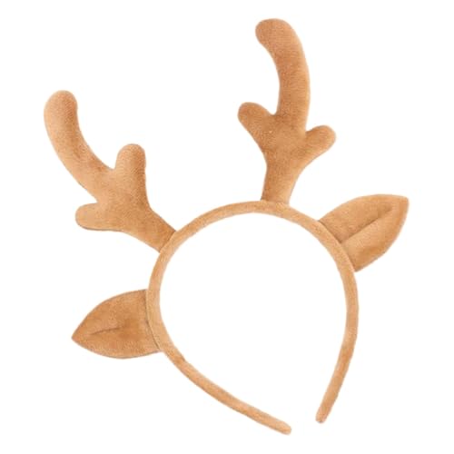 ycezw Rentier-Stirnband für Erwachsene, niedliches Hirschgeweih, Weihnachts-Stirnband für Cosplay, Hirschkostüm, Weihnachtszubehör, Bopper, Hüte für Weihnachten von ycezw