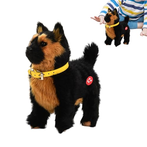 ycezw Roboter Hund, Smart Realistischer Robothund Gehen Welpe, Lehren Bellen Für Innen Baumzimmer Klassenzimmer Urlaub Geburtstag Reise Junge Erwachsene Mädchen Kinder von ycezw