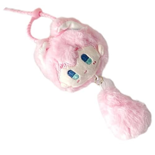 ycezw Schlüsselanhänger Plüsch, Schlüsselanhänger Kuscheltiere - 5,9 Plüsch kleine Cartoon quietschen Puppenanhänger | Schlüsselanhänger Anhänger Plüsch Spielzeug Tasche Anhänger für Jungen Mädchen von ycezw